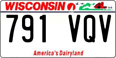 WI license plate 791VQV