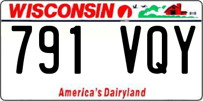WI license plate 791VQY