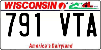 WI license plate 791VTA