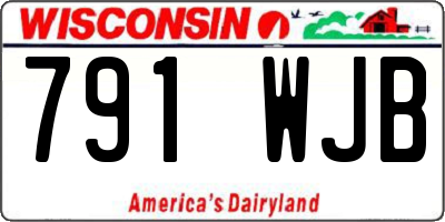 WI license plate 791WJB
