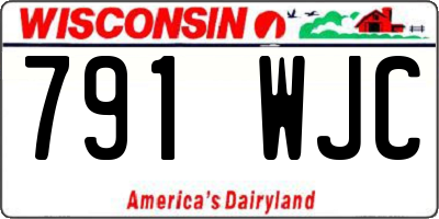 WI license plate 791WJC