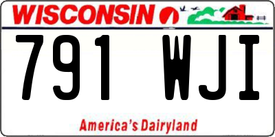 WI license plate 791WJI