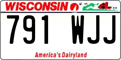 WI license plate 791WJJ