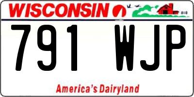 WI license plate 791WJP