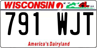 WI license plate 791WJT