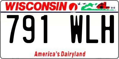 WI license plate 791WLH