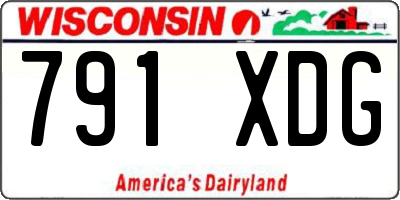 WI license plate 791XDG