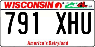 WI license plate 791XHU
