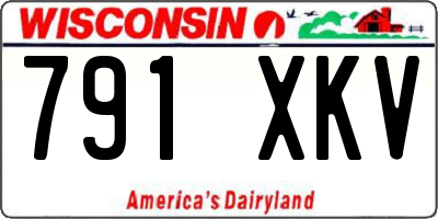 WI license plate 791XKV