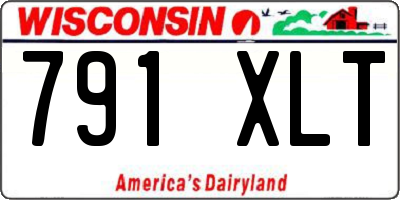 WI license plate 791XLT