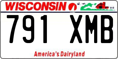 WI license plate 791XMB