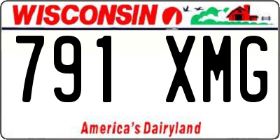WI license plate 791XMG