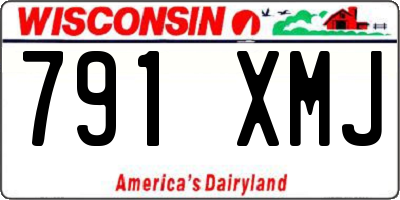 WI license plate 791XMJ