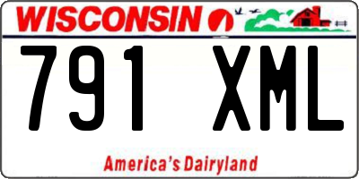 WI license plate 791XML