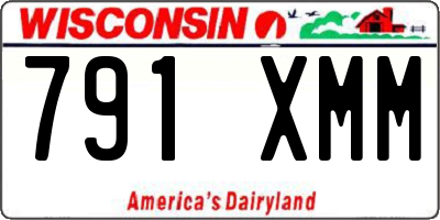 WI license plate 791XMM