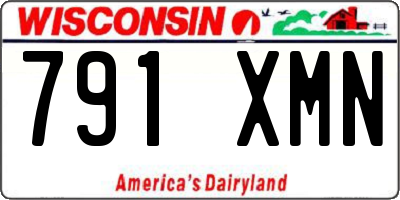 WI license plate 791XMN