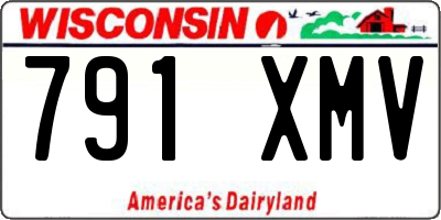 WI license plate 791XMV