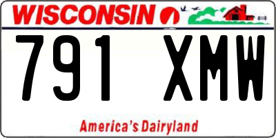 WI license plate 791XMW