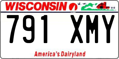 WI license plate 791XMY