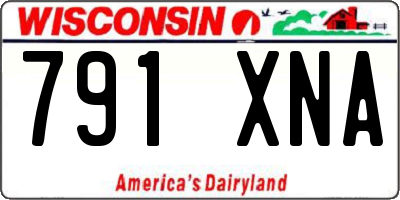 WI license plate 791XNA