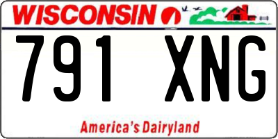 WI license plate 791XNG