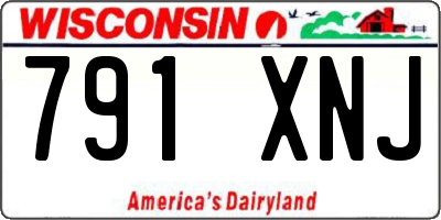WI license plate 791XNJ