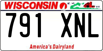 WI license plate 791XNL