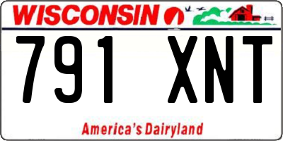 WI license plate 791XNT