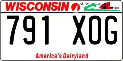 WI license plate 791XOG