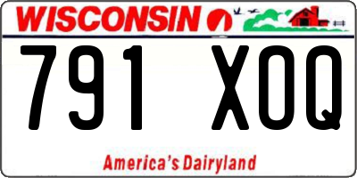 WI license plate 791XOQ