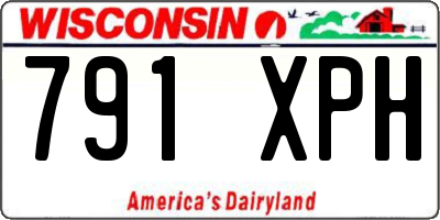 WI license plate 791XPH