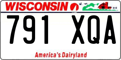 WI license plate 791XQA