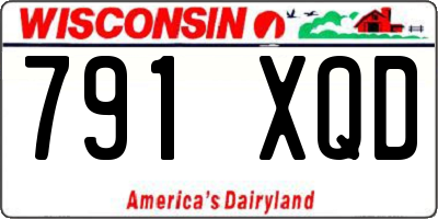 WI license plate 791XQD