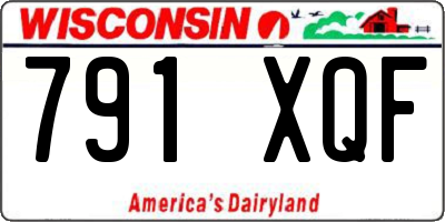 WI license plate 791XQF