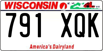 WI license plate 791XQK