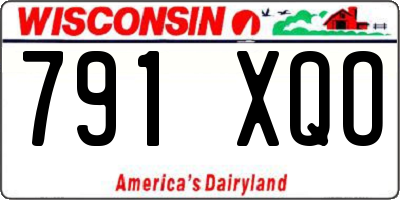 WI license plate 791XQO