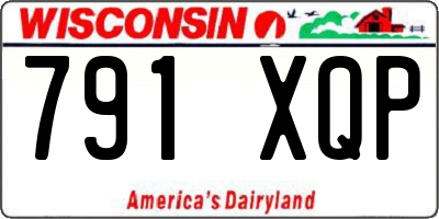 WI license plate 791XQP