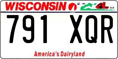 WI license plate 791XQR
