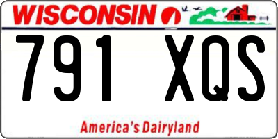 WI license plate 791XQS