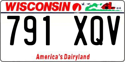 WI license plate 791XQV