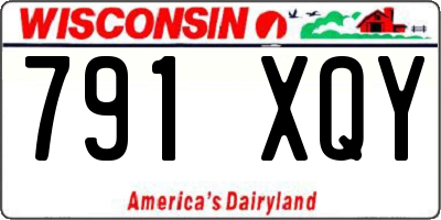 WI license plate 791XQY