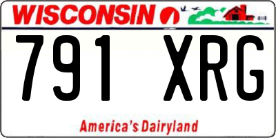 WI license plate 791XRG