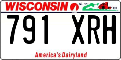 WI license plate 791XRH