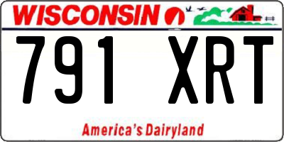 WI license plate 791XRT