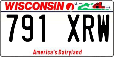 WI license plate 791XRW