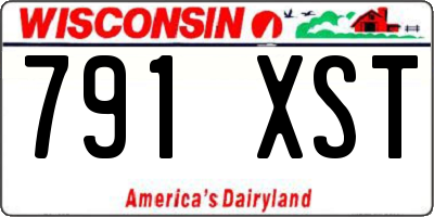 WI license plate 791XST