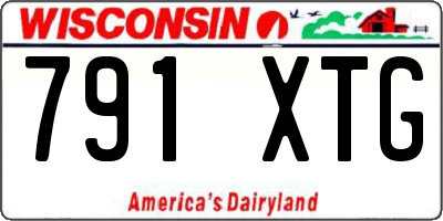 WI license plate 791XTG