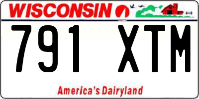 WI license plate 791XTM