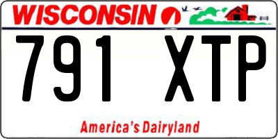 WI license plate 791XTP