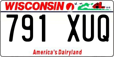 WI license plate 791XUQ